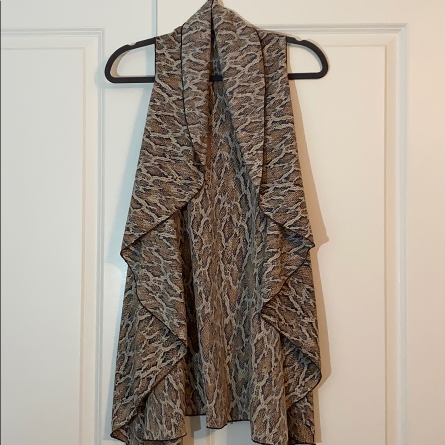 Snake Print Vest- Handmade